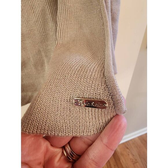 Calvin klein NWT turtleneck poncho almond one size - Picture 5 of 7